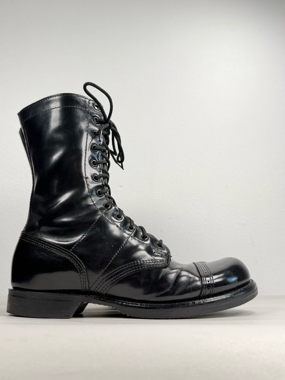 Corcoran Men’s Jump Boots Size 10.5 D Black Leather Paratrooper 1500 Made in USA
